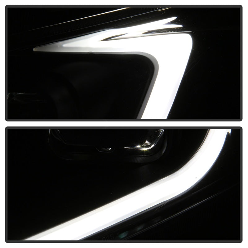 SPYDER xTune 09-14 Acura TSX Projector Headlights - Light Bar DRL - Black (PRO-JH-ATSX09-LB-BK) 9042218 9042218 Photo - Unmounted