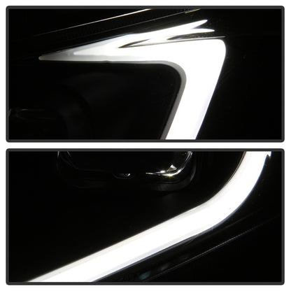SPYDER xTune 09-14 Acura TSX Projector Headlights - Light Bar DRL - Black (PRO-JH-ATSX09-LB-BK) 9042218 9042218 Photo - Unmounted