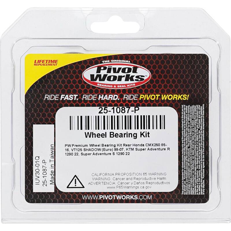 Pivot Works Honda, KTM Wheel Bearing Kit Premium Bearings 25-1087-P 25-1087-P Photo - Primary