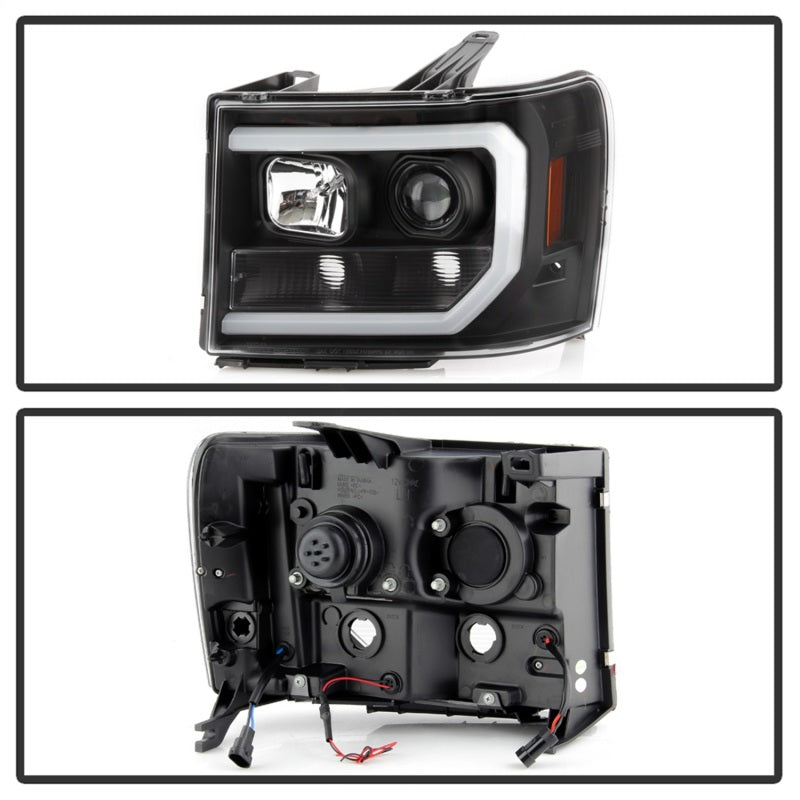 Spyder GMC Sierra 1500/2500/3500 07-13 Denali 08-13 LED Headlights Blk PRO-YD-GS07V2PL-BK 5087522 5087522 Photo - Unmounted