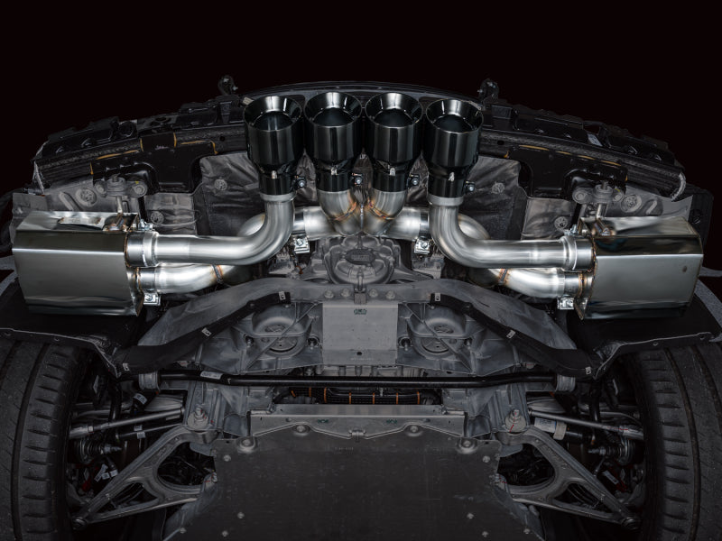 AWE Tuning AWE 2023 C8 Corvette Z06 SwitchPath Cat-Back Exhaust - Diamond Black Tips 3025-43906 3025-43906 Photo - Mounted