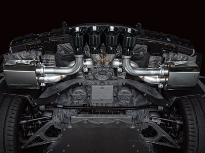 AWE Tuning AWE 2023 C8 Corvette Z06 SwitchPath Cat-Back Exhaust - Diamond Black Tips 3025-43906 3025-43906 Photo - Mounted