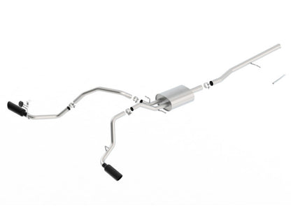 Borla 14-16 Chevrolet Silverado 1500 5.3L ATAK Catback Exhaust w/ Black Chrome Tips 140546BC 140546BC Photo - Primary