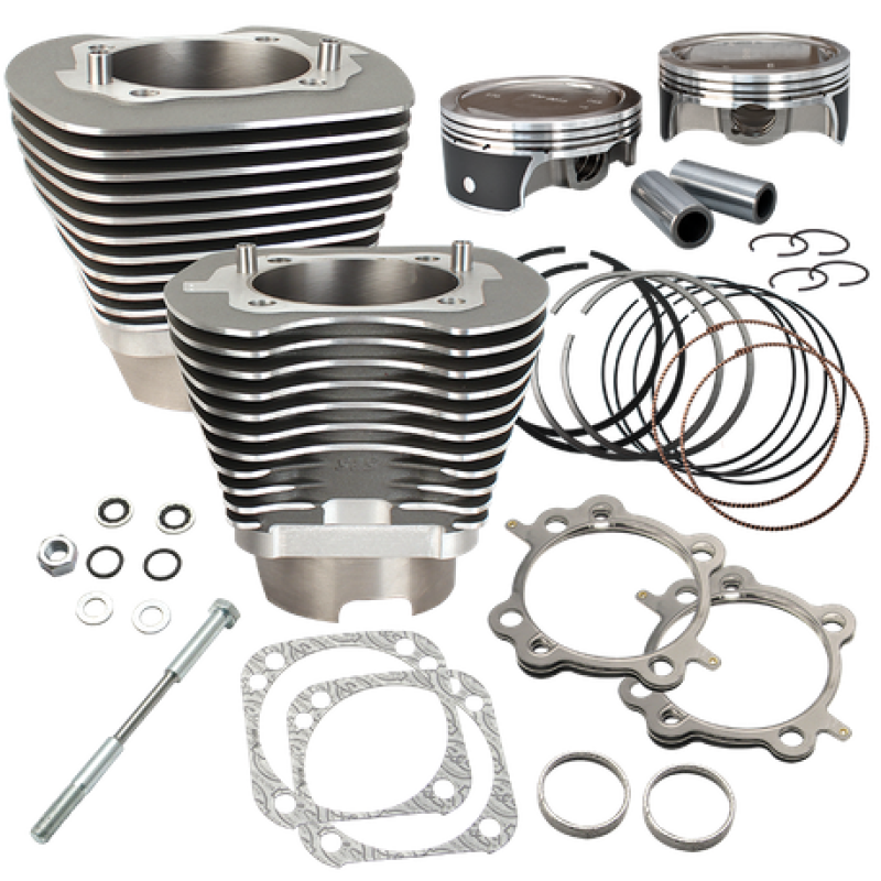 S&S Cycle 07-15 BT 4 1/8in Bore Cylinder & Piston Kit 910-0490