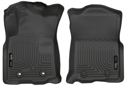 Husky Liners 2016 Toyota Tacoma w/ Auto Trans WeatherBeater Front Black Floor Liner 13951 Photo - Primary