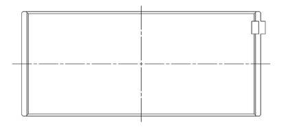 ACL 82-91 Porsche 944 2.5/2.7/3.0L .25mm Standard Performance Rod Bearing Set 4B2475H-STD 4B2475H-STD Technical Drawing