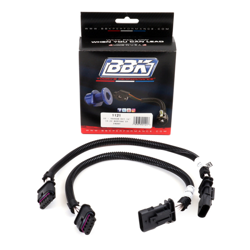 BBK 18-20 Ford Mustang GT O2 Sensor Wire Harness Extensions 16in (Pair) 1121 1121 Photo - Primary
