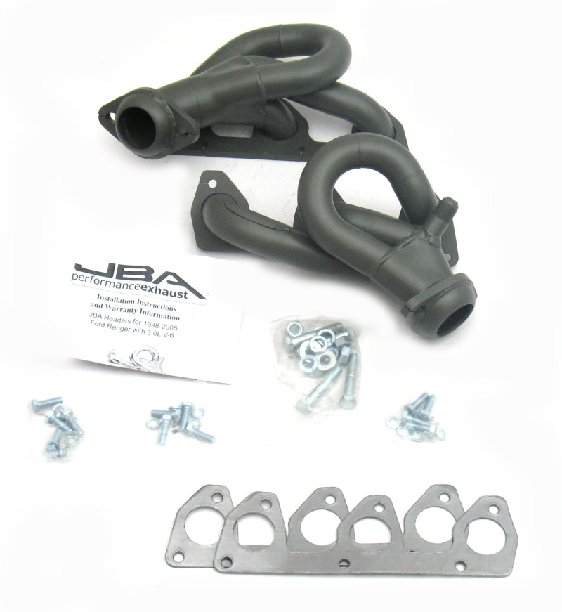 JBA 98-01 Ford Ranger 3.0L V6 w/EGR 1-1/2in Primary Ti Ctd Cat4Ward Header 1647SJT 1647SJT Photo - Primary