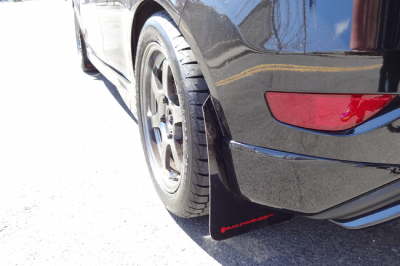Rally Armor 13+ Ford Fiesta ST Black Mud Flap w/ Red Logo MF29-UR-BLK/RD User 5