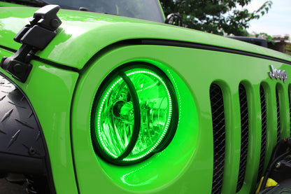 ORACLE Lighting Oracle 07-16 Jeep Wrangler JK SMD HL - ColorSHIFT w/ BC1 Controller 7079-335 7079-335 Photo - lifestyle view
