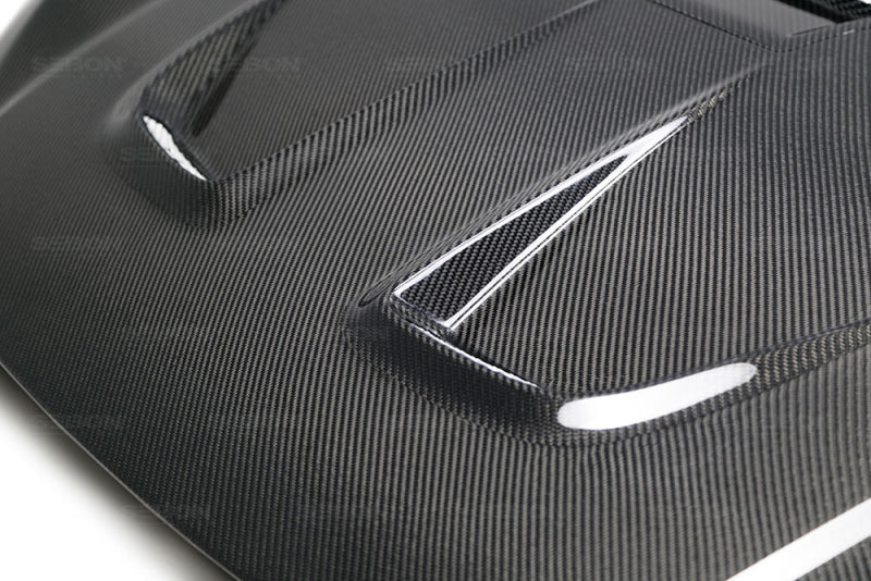 Seibon 2016-2017 Honda Civic Coupe/Sedan/Hatchback MR-Style Carbon Fiber Hood HD16HDCV-MR HD16HDCV-MR Photo - Primary