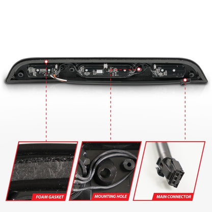 ANZO 15-20 Ford F-250 - F-550 LED Third Brake Light - Black Housing/Clear Lens 531111 531111 Photo - Unmounted