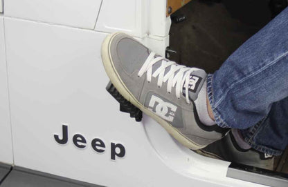Fishbone Offroad 76-06 Jeep CJ YJ TJ Wrangler Foot Peg Set Gloss - Black FB21078 FB21078 Photo - lifestyle view