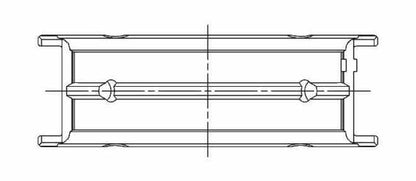 ACL BMW M20B20/M20B23/M20B25/M20B27 Standard Size Main Bearing Set 7M1539H-STD 7M1539H-STD Technical Drawing