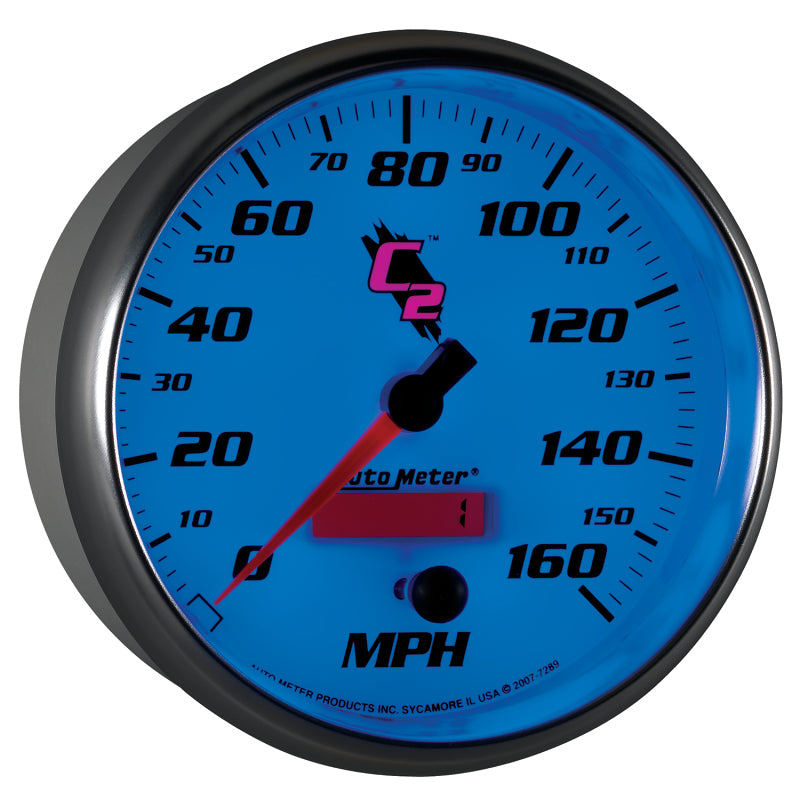 Autometer Gauge, Speedometer, 5", 160Mph, Elec. Programmable, C2 7289 User 6