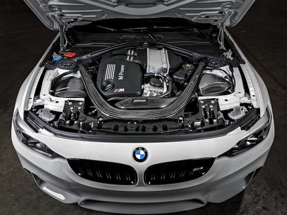 aFe Cold Air Intake System w/ PRO DRY S Black Series Momentum Carbon Fiber 51-76305-CF Photo - Mounted