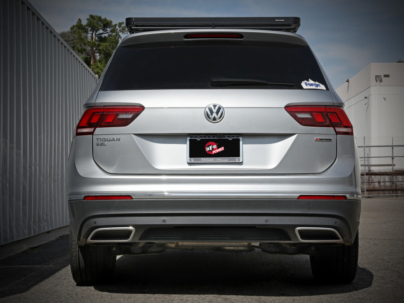aFe MACH Force-Xp 3in - 2 1/2in SS Cat Back Exhaust System VW Tiguan 18-22 2.0- 110in Wheelbase 49-36449 49-36449 Photo - Mounted