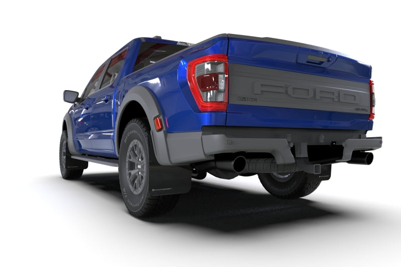 Rally Armor 21-23 Ford F-150 Raptor Black UR Mud Flap w/ Metallic Black Logo MF73-UR-BLK-MBK MF73-UR-BLK-MBK User 1