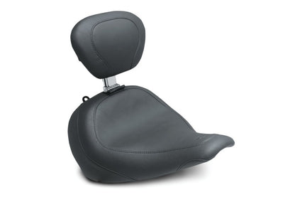 Mustang Motorcycle Mustang 18-21 Harley Fat Boy Wide Tripper Solo Seat w/Driver Backrest - Black 79772 79772 Photo - Primary
