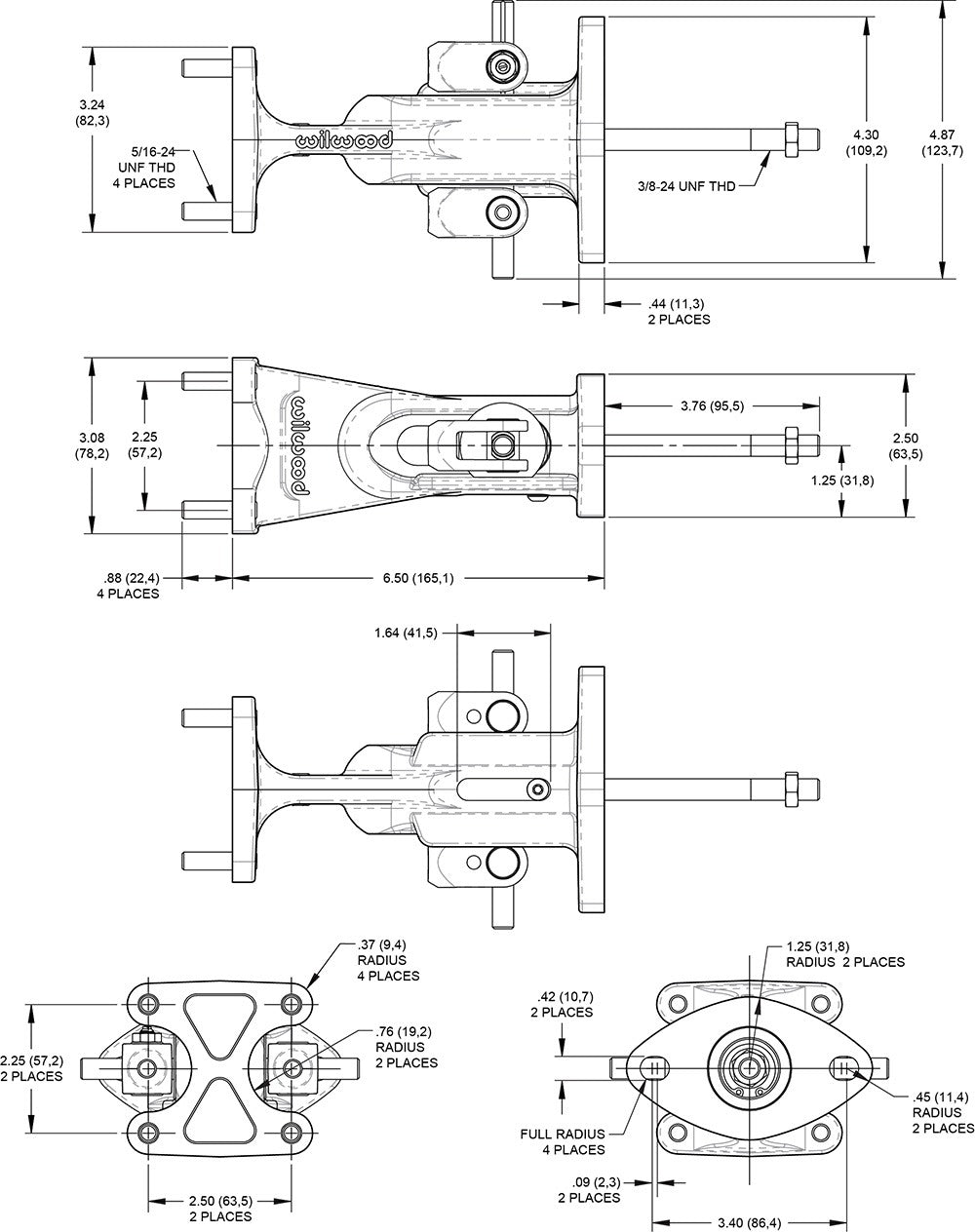 GKTech Universal dual brake master cylinder kit