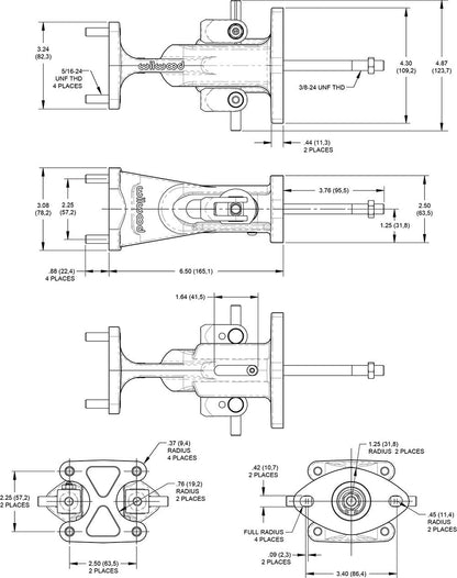 GKTech Universal dual brake master cylinder kit