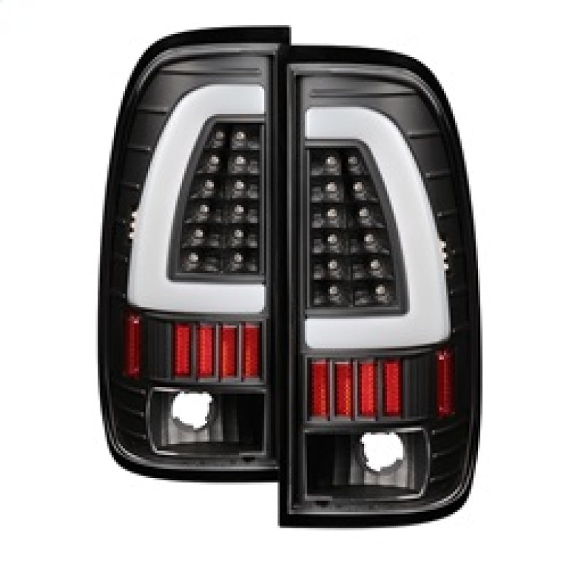 SPYDER xTune Ford F150 Styleside 97-03 Light Bar LED Tail Lights - Black ALT-ON-FF15097-LBLED-BK 5082084 5082084 Photo - Primary