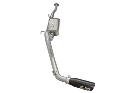 aFe MACH Force-Xp 2-1/2in Stainless Steel Cat-Back Exhaust System w/Black 49-46024-B Photo - Unmounted