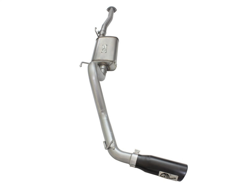 aFe MACH Force-Xp 2-1/2in Stainless Steel Cat-Back Exhaust System w/Black 49-46024-B Photo - Unmounted