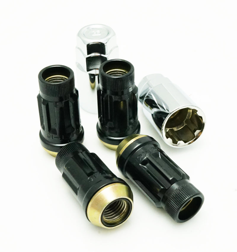 Wheel Mate Muteki SR45R Lug Nut Kit Lock Set 12x1.5 45mm - Black 34938B 34938B Photo - Primary