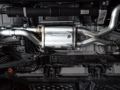 AWE Tuning 22-24 Ford Bronco Raptor 4WD Dual BashGuards Cat-Back SwitchPath Exhaust (No Tips) 3025-31327 3025-31327 Photo - Mounted