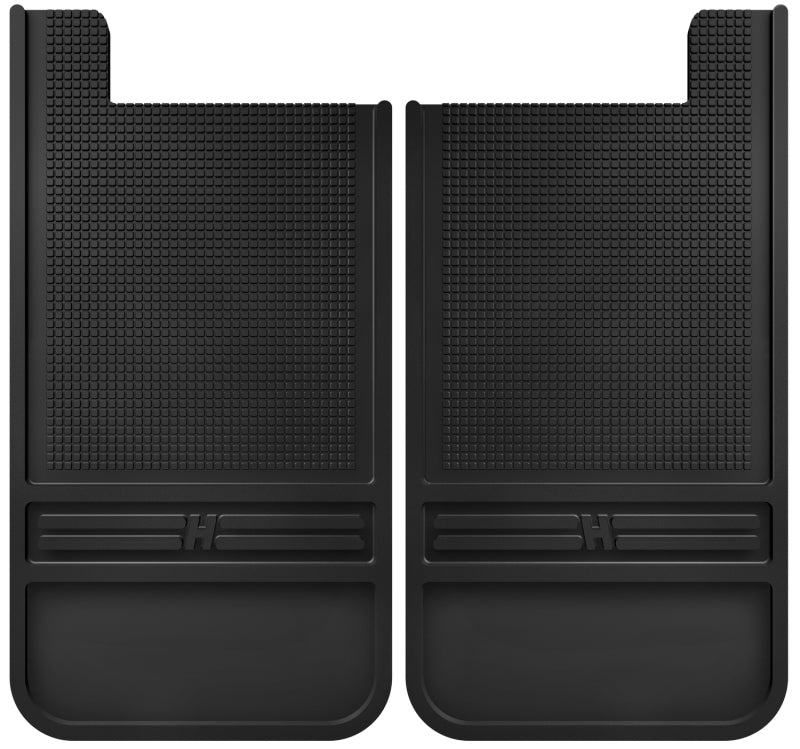 Husky Liners Universal 12in Wide Black Rubber Rear Mud Flaps w/o Weight 55100 55100 Photo - Primary