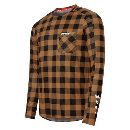 USWE Flannel Long Sleeve Lightweight Off-Road Jersey Bronze - 2XL 80951061042108 80951061042108 User 1