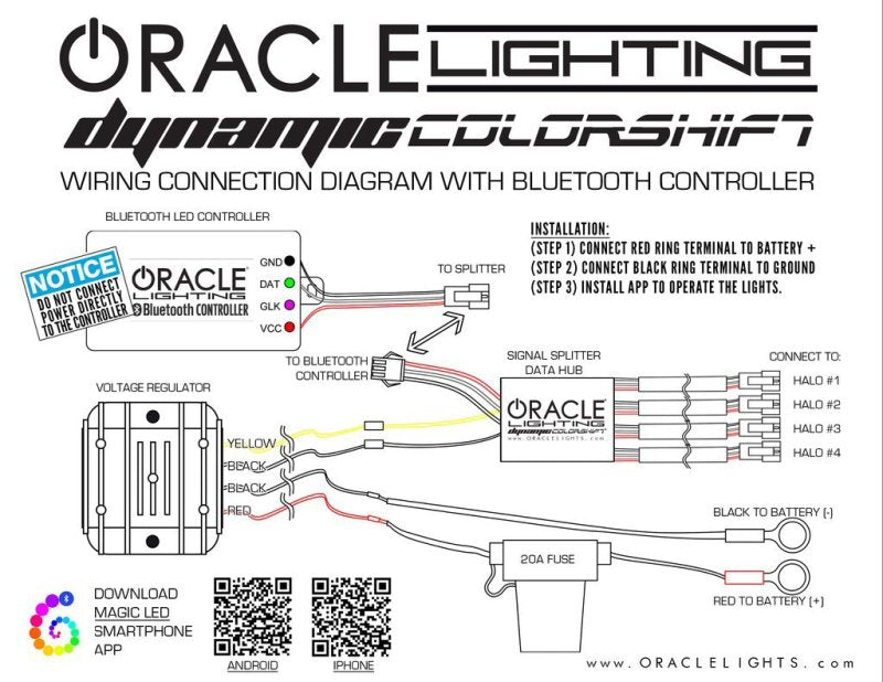 ORACLE Lighting Oracle 16-20 Dodge Durango Dynamic RGB Headlight DRL Upgrade Kit - ColorSHIFT - Dynamic 1280-332