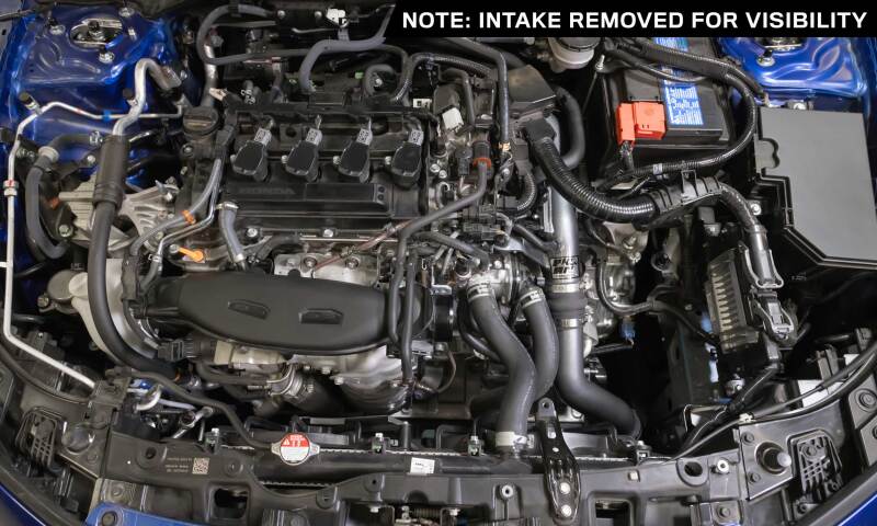 K&N Engineering K&N 22-24 Honda Civic 1.5L L4 Aluminum Charge Pipe Kit - Gunmetal Gray 77-1022KC 77-1022KC Photo - Mounted
