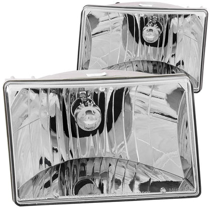 Anzo 1993-1998 Jeep Grand Cherokee Crystal Headlights Chrome 111066 Photo - Primary