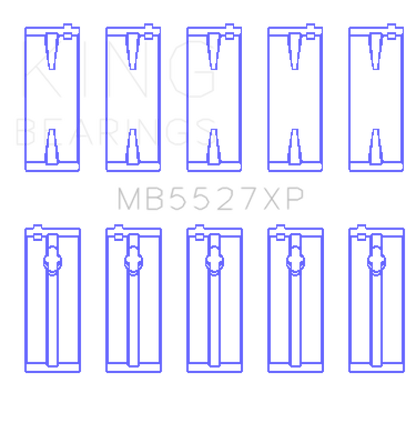 King Engine Bearings King Toyota 4AGE/4AGZE 16V 1.6L (Size STDX) Performance Main Bearing Set MB5527XPSTDX MB5527XPSTDX Photo - Primary