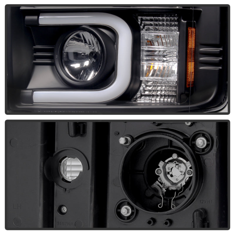 Spyder Chevy Silverado 2014-16 2500 HD Projector Headlights Light Bar DRL Blk PRO-YD-CSHD14-LBDRL-BK 5081032 5081032 User 1