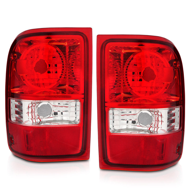 ANZO 2001-2011 Ford Ranger Taillights w/ Red/Clear Lens (OE Replacement) Pair 211182 211182 Photo - Unmounted