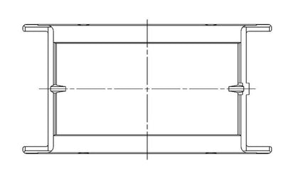 ACL **Coated** Chev. V8 267-305-327-350 Race Series Engine Crankshaft Main Bearing Set 5M909HC-010 5M909HC-010 Technical Drawing