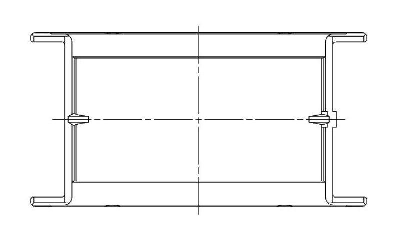 ACL Chevy 262/267/302/305/307/327/350 Race Series Standard Size Main Bearing Set - CT-1 Coated 5M909HXC-STD 5M909HXC-STD Technical Drawing