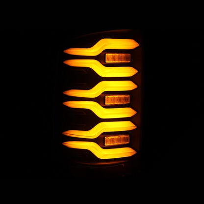 AlphaRex 14-18 GMC Sierra 1500/2500HD/3500HD LUXX-Series LED Tail Lights Blk w/Actv Light & Seq. Sig 630040 630040 User 6