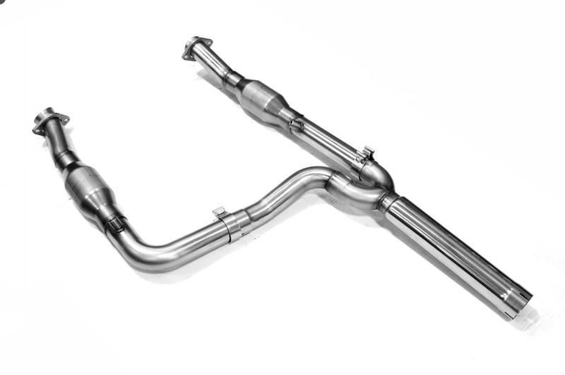 Kooks 04-08 Dodge 1500 HEMI Pick-Up Truck. 2 1/2in x OEM SS GREEN Cat Y-Pipe Kooks HDR Req 35003300 35003300 Photo - Close Up