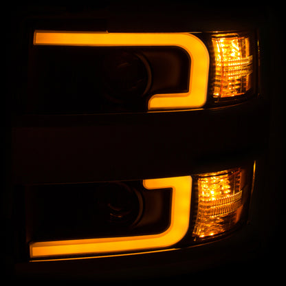 Anzo Projector Headlights 15-17 Chevrolet Silverado 2500HD / 3500HD Black w 111365 User 3