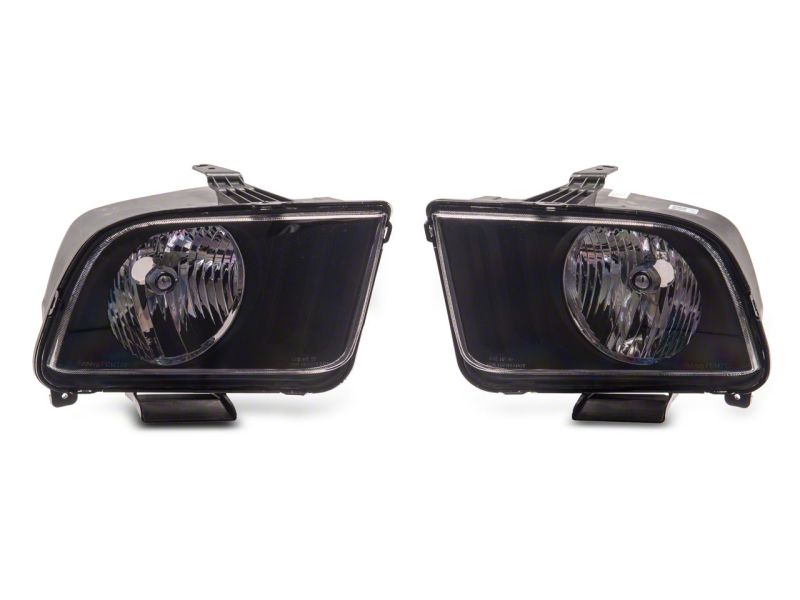 Raxiom 05-09 Ford Mustang Axial Series OEM Style Rep Headlights- Chrome Housing (Clear Lens) 413414