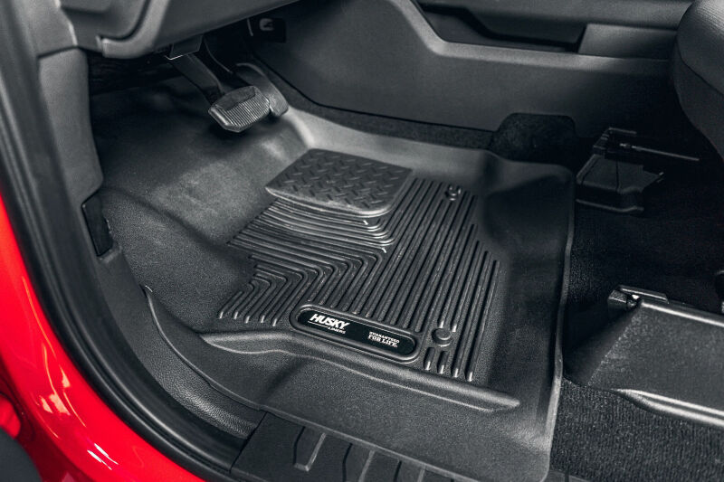 Husky Liners 17-19 Ford F-250 Super Duty CC w/Storage Box Front & 2nd Seat X-Act Floor Liners 53388 53388 Photo - Mounted