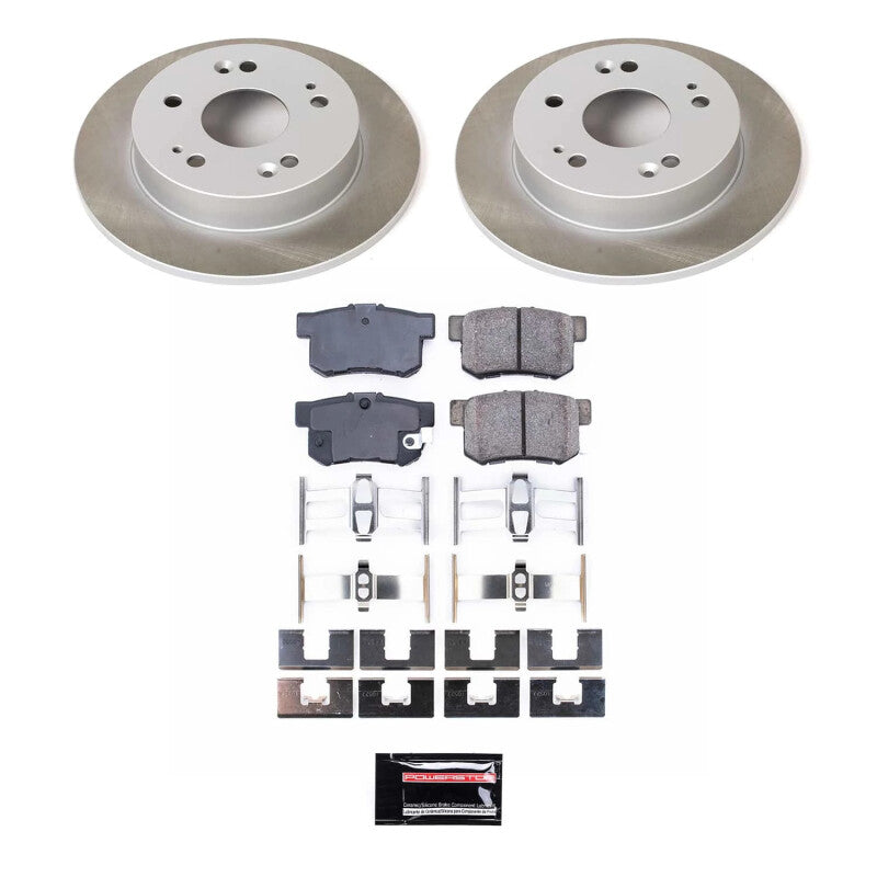 PowerStop Power Stop 97-01 Honda Prelude Rear Semi-Coated Rotor Kit SC1243 SC1243 Photo - Primary