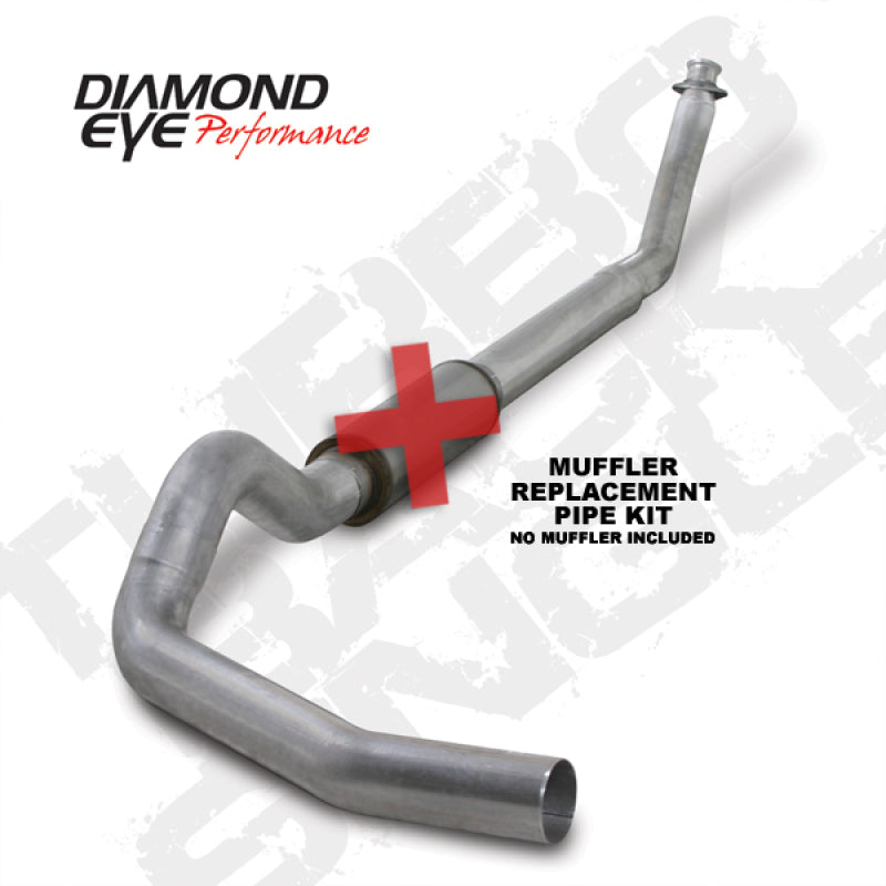 Diamond Eye Performance Diamond Eye KIT 5in TB SGL MFLR RPLCMENT PIPE AL: 94-02 DODGE CUMMINS 5.9L W/ RP #510220 K5216A-RP K5216A-RP Photo - Primary
