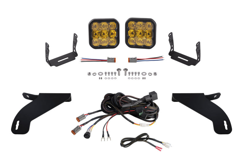 Diode Dynamics 21-22 Ford F-150 SS5 Bumper LED Pod Light Kit - Yellow Pro Combo DD7331 DD7331 Photo - Primary