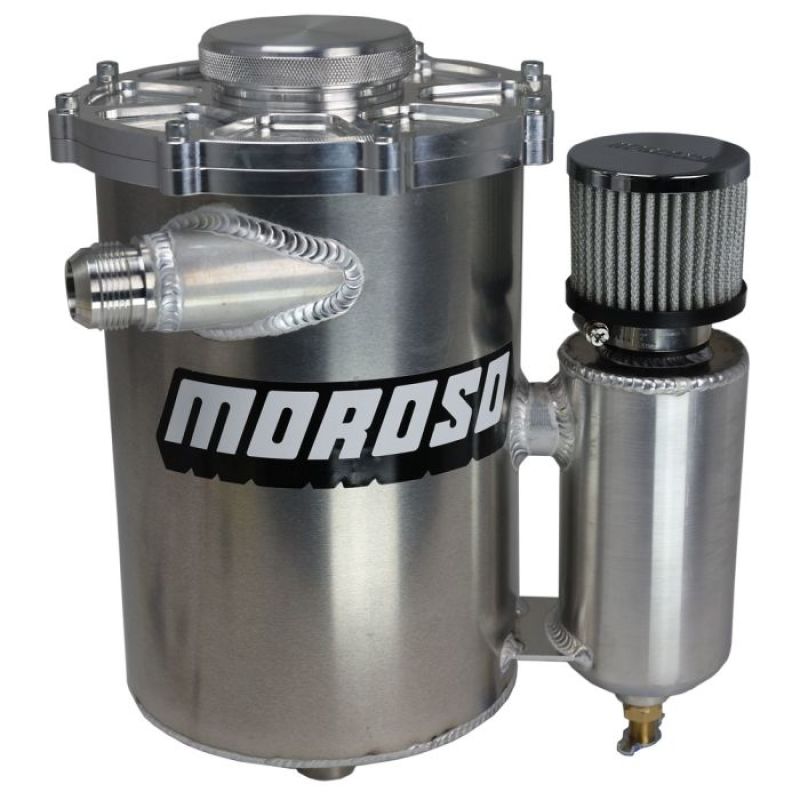 Moroso 13in Tall 7in Dia 5qt Dry Sump Tank w/Breather Tank 22612 22612 User 1