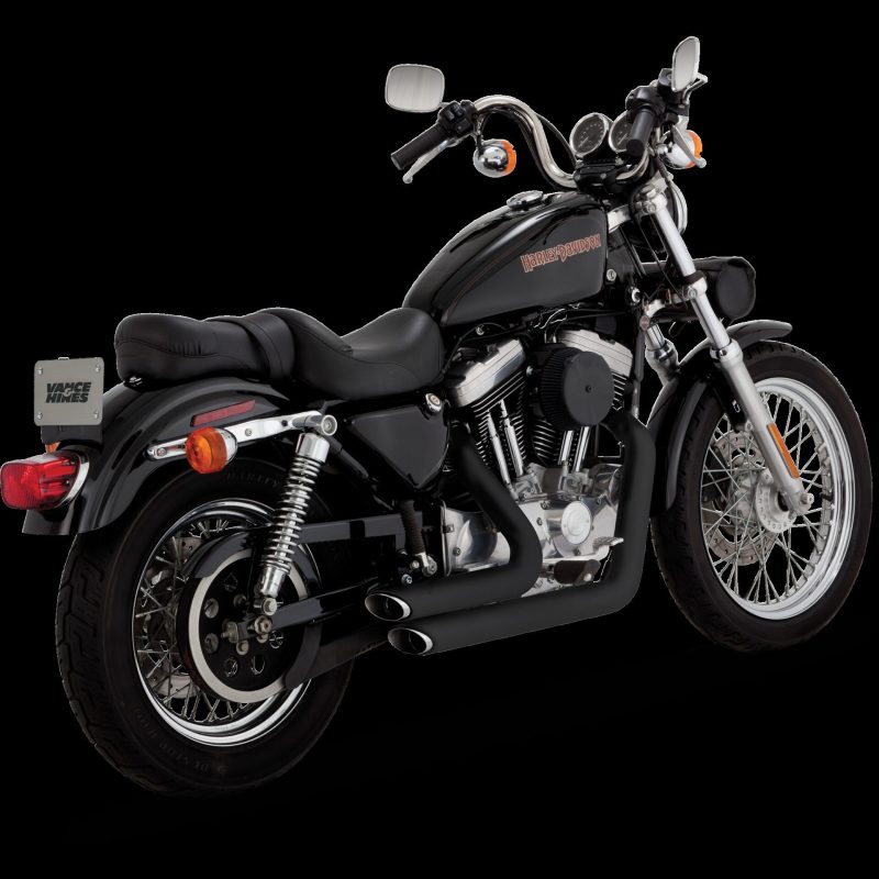 Vance and Hines Shortshots Stagg Blk 47223